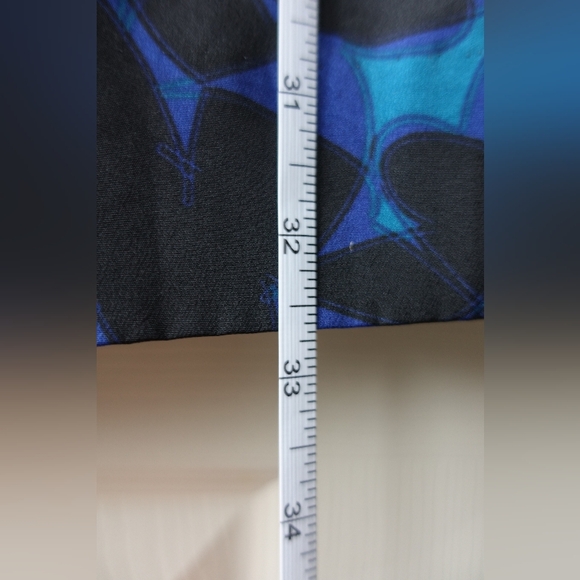 J. Crew Blue and Teal Patterned Long-Sleeve Shift Dress - Picture 7 of 7